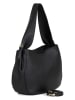 Lucca Baldi Leder-Schultertasche "Terni" in Schwarz - (B)34 x (H)25 x (T)13 cm
