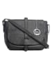 Lia Biassoni Leren schoudertas "Mella" zwart - (B)24 x (H)20 x (D)9 cm