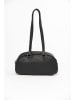 Lia Biassoni Leren schoudertas "Dollaro" zwart - (B)28 x (H)15 x (D)8 cm