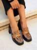 Bellucci Pumps in Hellbraun/ Schwarz