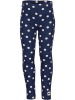 Blue Seven Legginsy w kolorze biało-granatowym