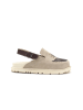 Goby Leder-Clogs in Beige