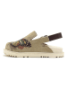 Goby Leren clogs beige