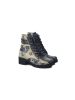 Goby Stiefeletten in Creme/ Blau
