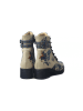 Goby Stiefeletten in Creme/ Blau