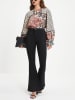 Milan Kiss Bluse in Creme/ Schwarz