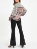 Milan Kiss Bluse in Creme/ Schwarz