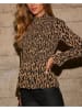 Milan Kiss Blouse lichtbruin/zwart