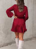 Milan Kiss Jurk bordeaux