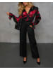 Milan Kiss Bluse in Schwarz/ Rot
