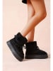 Foreverfolie Winterboots in Schwarz