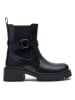Foreverfolie Ankle-Boots in Schwarz
