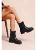 Foreverfolie Ankle-Boots in Schwarz