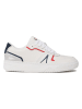 Lacoste Leren sneakers wit/donkerblauw/rood