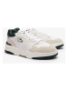 Lacoste Leder-Sneakers in Weiß/ Beige