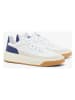 Lacoste Leder-Sneakers in Weiß/ Dunkelblau/ Beige