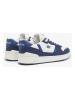 Lacoste Leder-Sneakers in Weiß/ Dunkelblau