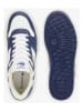 Lacoste Leder-Sneakers in Weiß/ Dunkelblau