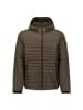 No Excess Doorgestikte jas taupe