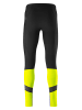 Gonso Softshell-Fahrradleggings  in Schwarz/ Gelb