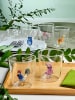 Onlylux 6-delige set: glazen "Pet Friends" meerkleurig - (H)9,3 cm