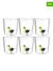 Onlylux 6er-Set: Gläser ''Pet Friends'' in Bunt - (H)9,3 cm