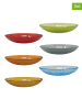 Onlylux 6er-Set: Suppenteller ''Bubbles'' in Bunt - Ø 21 cm