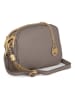 Mia Tomazzi Leren schoudertas ''Gradisca'' grijs - (B)22,5 x (H)16 x (D)7 cm