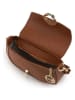 Mia Tomazzi Leren schoudertas ''Ceresio'' bruin - (B)22 x (H)14 x (D)4,5 cm