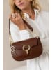Mia Tomazzi Leder-Schultertasche ''Ceresio'' in Braun - (B)22 x (H)14 x (T)4,5 cm
