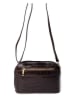 Mia Tomazzi Leder-Umhängetasche ''Avancinio'' in Braun - (B)24 x (H)17 x (T)9 cm