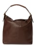 Mia Tomazzi Leren schoudertas ''Ferrucci'' bruin - (B)37 x (H)33 x (D)15,5 cm