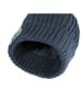 Jack Wolfskin Mütze "Pompom Badge" in Dunkelblau/ Grün