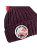 Jack Wolfskin Mütze "Pompom Badge" in Lila/ Orange