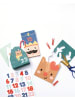 folia PAPER 72-częściowy zestaw "Santa & Freinds" w kolorze zielono-czerwono-niebieskim