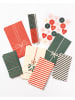 folia PAPER 72-delige adventskalenderset "Bowtiful Christmas" groen/rood