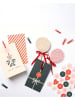folia PAPER 72-delige adventskalenderset "Bowtiful Christmas" groen/rood