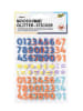 folia PAPER Naklejki brokatowe "Numbers" ze wzorem z gumy piankowej - 5+