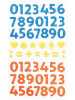 folia PAPER Moosgummi-Glitter-Sticker "Numbers" in Bunt - ab 5 Jahren