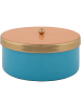 Present Time Aufbewahrungsdose "Funky" in Türkis/ Blau - Ø 16 cm