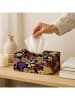 Madre Selva Tissueboxhoes "Enma" meerkleurig - (B)25 x (H)14 cm