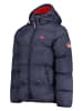 Geographical Norway Doorgestikte jas "Ancelo" donkerblauw