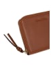 Marc O'Polo Skórzany portfel w kolorze jasnobrązowym - 13 x 10 x 2,5 cm