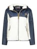 Geographical Norway Kurtka polarowa "Ulyssim" w kolorze granatowo-białym