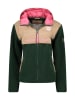 Geographical Norway Kurtka polarowa "Techic" w kolorze ciemnozielonym
