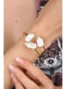 Pierres delicates Vergold. Armspange mit Perlmutt