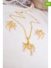 Pierres delicates 2tlg. Vergold. Schmuckset mit Perlen