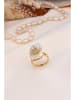 Pierres delicates Vergulde ring met edelsteen