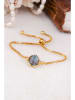 Pierres delicates Vergold. Armkette mit Edelstein