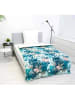 Bench Beddengoed wit/mintgroen